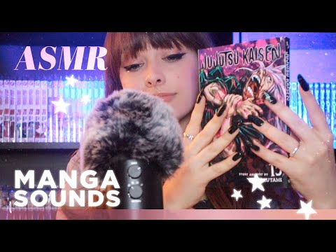 ASMR 📓 Manga Trigger Session!📓  Page Flipping, Tapping, Tracing, Whispered Reading & Crinkle Sounds