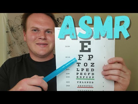 ASMR - Fast Eye Exam - Medical Roleplay, Light Triggers, Latex Gloves, Tracing