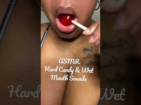 ASMR Hard Candy & Wet Mouth Sounds  #lollipopASMR #asmr #mouthsounds
