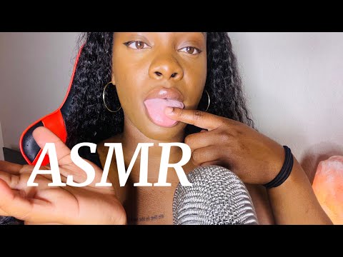 ASMR spit painting you SUPER TINGLY Mouth sounds!!