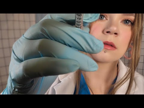 ASMR Hospital Face Assessment & Botox Injections | Checking Your Symmetry & Measuring You