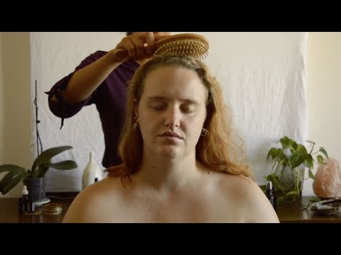 [ASMR] Relaxing Scalp & Shoulder Massage with Hair Brushing (Soft Spoken)