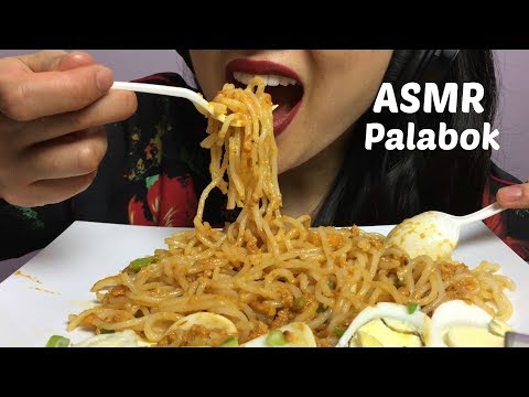 ASMR Filipino Food (PANCIT PALABOK) Soft Sticky Eating Sounds NO TALKING | SAS-ASMR