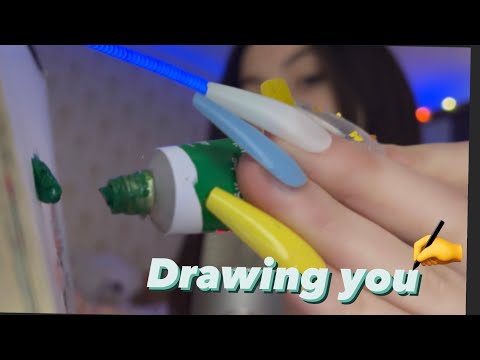 Asmr drawing you In 1 minute ✍️