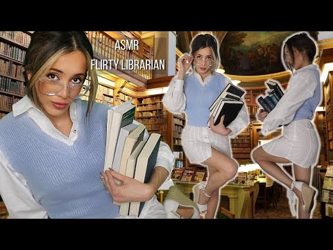 ASMR Flirty Librarian Checks Out Your Books 📚 whispered