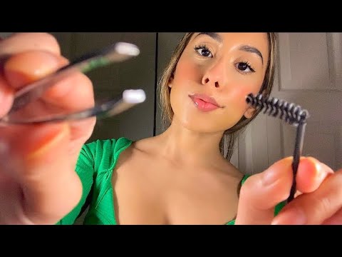ASMR Doing Your Eyebrows (Shaping & Soap Styling) personal attention/ no talking