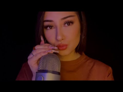 ASMR soft and gentle kisses with nail tapping