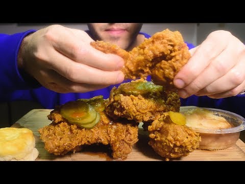 ASMR KFC BBQ Fried Chicken 닭 튀김 ! Extra Crispy ( Crunchy Eating Sounds ) | Nomnomsammieboy