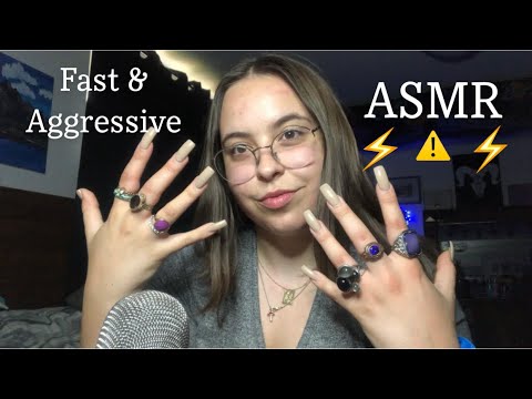 Fast & Aggressive Hand Sounds, Rubbing, Scratching & Ring Sounds ASMR // Mark’s Custom Video