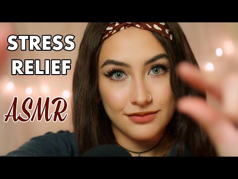 ASMR | Face Adjusting *Stress Relief* (Pulling, Button Clicking, Hand Movements)