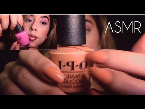 ASMR SOFT TAPPING / TRIGGERS ON NAIL POLISHES & ACETONE [NO TALKING] SATISFYING TO FALL ASLEEP