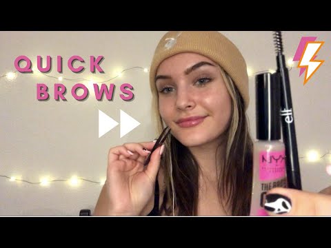 ASMR Quickly Doing Your Brows + Fast Tingles