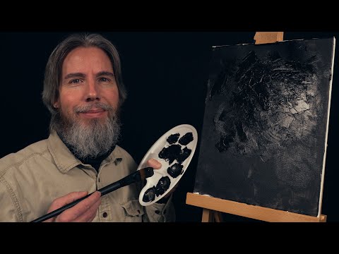 Relax with a Void Painter | ASMR | Painting Sounds (Brushes & Palette Knife)