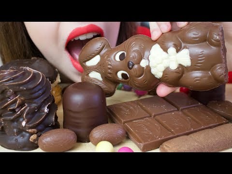 ASMR CHOCOLATE Eating + Cream Puffs (Profiteroles) | CRUNCHY Eating Sounds No Talking