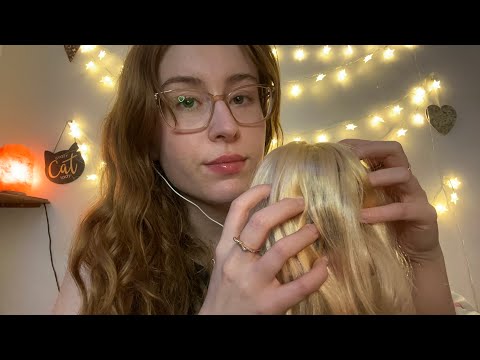 ASMR - Scratching your Hair, Wig Mic Scratch | Whispered Affirmations