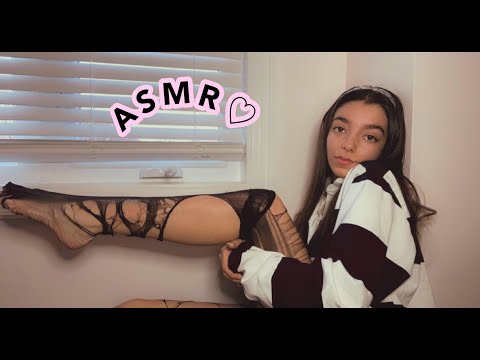 ASMR | RIPPING & SCRATCHING PANTYHOSE WITH LONG NAILS PART 2 (tingles for your ears) RELAXATION🤎