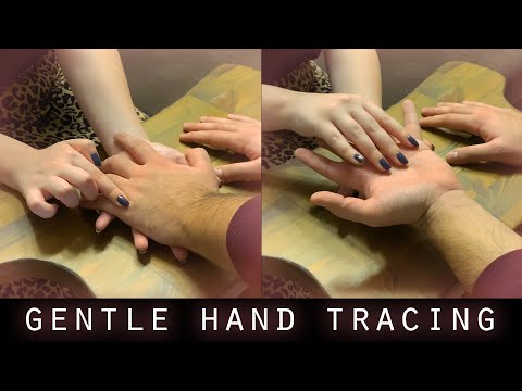 ASMR | Gentle Hand and Palm Tracing (Whispering) 4K