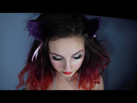 ASMR :☽cat - girl☾ reiki//oracle card reading (positive energy, soft speaking, close up)