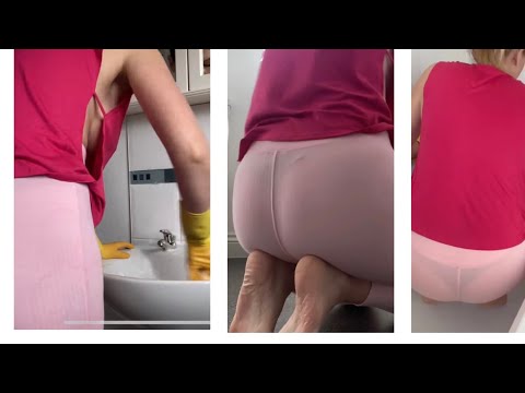 ASMR Bathroom Cleaning No Talking - Spraying, wiping and glass cleaning
