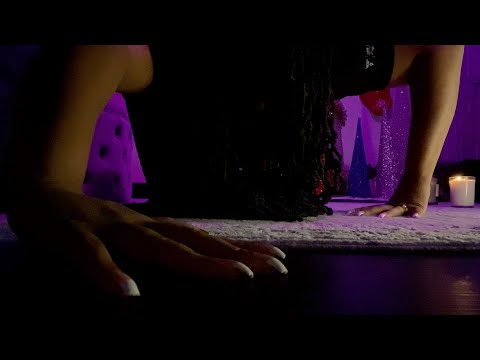 ASMR- Grudge Tries To Kill You 👹🔪(FLOOR TAPPING + SCRATCHING, INAUDIBLE WHISPERS, HAND MOVEMENTS) ✨