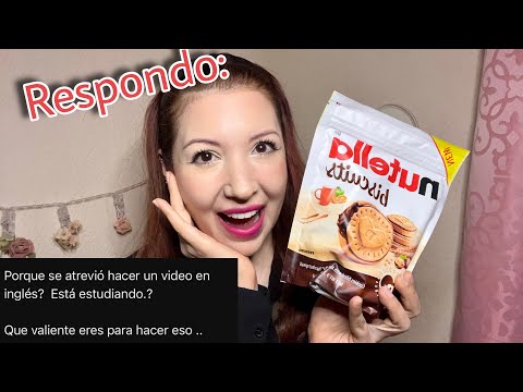 ASMR Probando Nutella Biscuits y Te Cuento Por Qué Hice un Video en Inglés #comiendo #susurrando