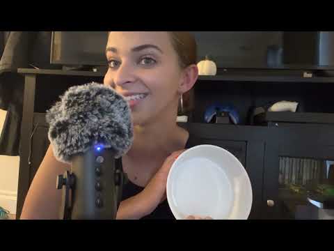 ASMR| Testing random kitchen item triggers (liquid sounds, tapping, etc.)