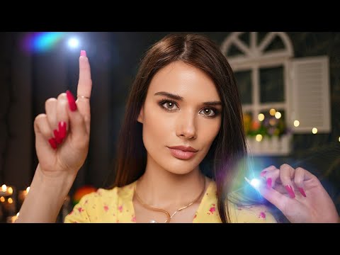 Unpredictable ASMR in the DARK - (Face Touching, Light, In Ear Whispers. Scalp Massage)