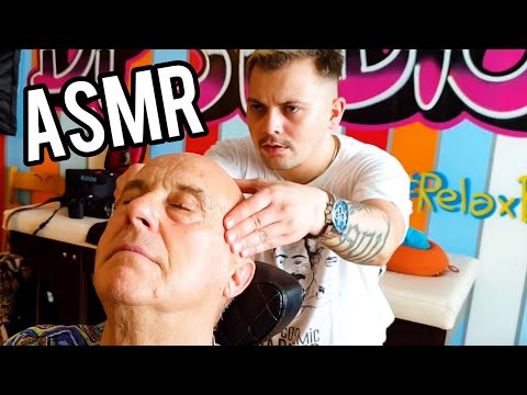 ASMR ANIL CAKMAK MAKES A RELAXING MASSAGE TO MY FATHER | ASMR BARBER