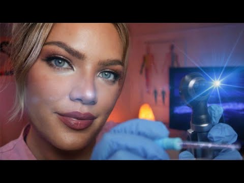ASMR Otoscope and Ear Pick 👂 Ear Cleaning, Ear Inspection, Ear Cupping, Ear Rinsing, Tuning Fork