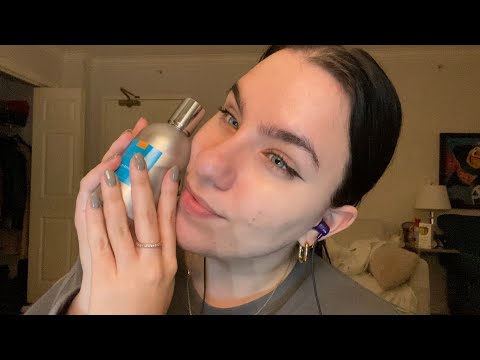 ASMR perfume collection(lots of glass tapping)