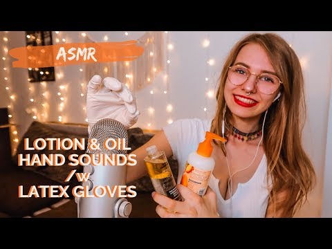 ASMR - Soothing LOTION & OIL Hand Sounds  👐 For Your Relaxation /w Latex Gloves (deutsch/german)