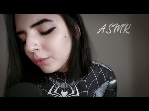 ASMR Fabric Scratching & Heavy Breathing, Kisses l Venom Suit