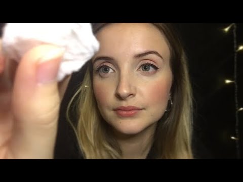 ASMR ~ Oil Cleansing Your Face Your Face With Cotton Wool Swiping