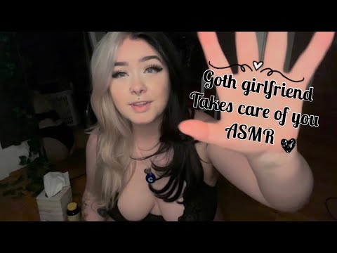 GOTH GirlFriend TAKES CARE OF YOU ASMR 🖤