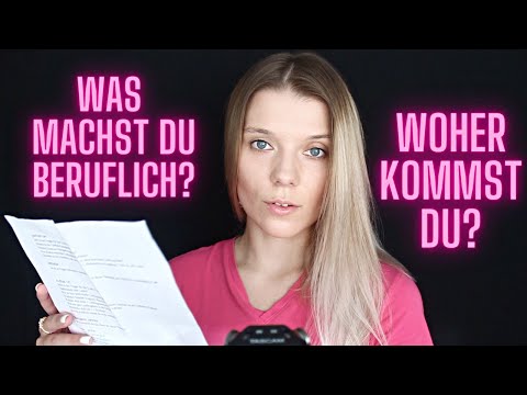 German ASMR Fragen und Antworten auf Deutsch