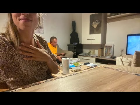 ASMR Tapping, Puzzle pieces, Dad and I making the first steps