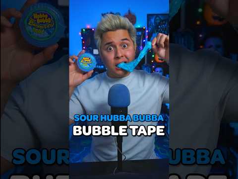 SOUR Bubble Tape is too much to handle 😰 | #ASMR #shorts