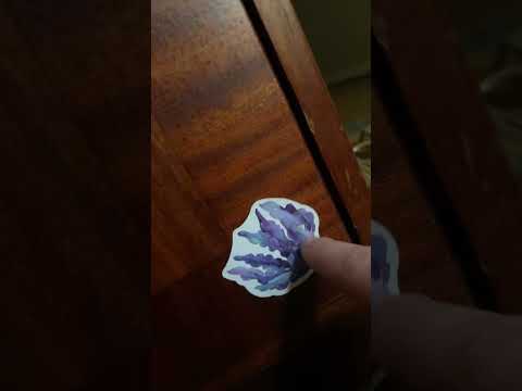 ASMR tapping and tracing stickers