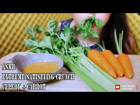 ASMR Extreme Satisfying Crunch Celery+Carrot (EATING SOUND) NO TALKING | LINH-ASMR