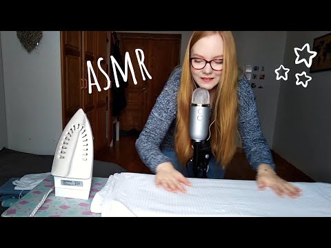 ASMR ☁️ ironing and whispers