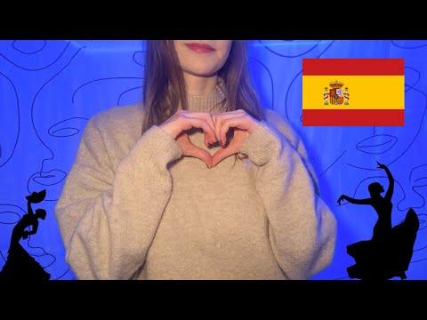 Russian Trying Spanish for the First Time [ASMR] (Gentle whispers, hand movements, Spanish, fabrics)