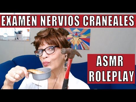 ASMR EXAMEN NERVIOS CRANEALES Y MIGRAÑA🤯CRANIAL NERVE EXAMINATION