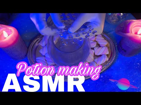 ASMR 🎃 | Making You a Potion From a Distant Planet! |rain sounds + soft whispers + satisfying ASMR