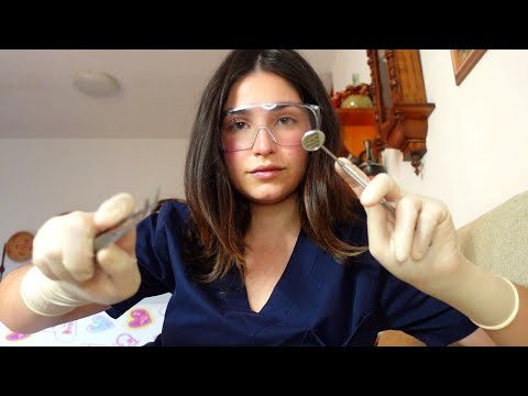 ASMR RUDE DENTIST Roleplay (personal attention, close focus on you, latex sterile gloves)