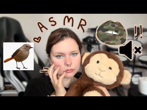 ASMR my face is made of birds (and my voice is camouflage)