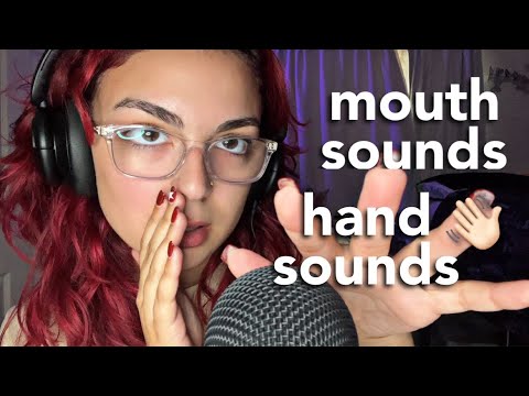 ASMR | quick fast & aggressive mouth sounds and hand sounds