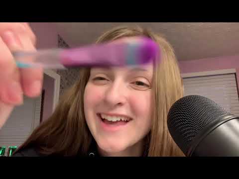 ASMR TRACING YOUR NAMES WITH BRUSHES