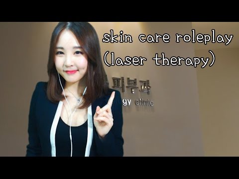 korean한국어asmr/피부과 롤플레이-레이저 치료/dermatologist roleplay-laser therapy /soft speaking/binaural