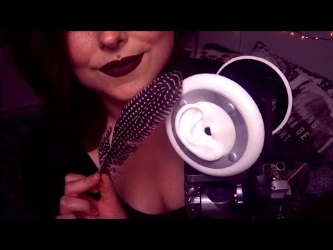 ASMR ❤ Heavenly Feathery Ear Tickle & Soft Whispers ❤