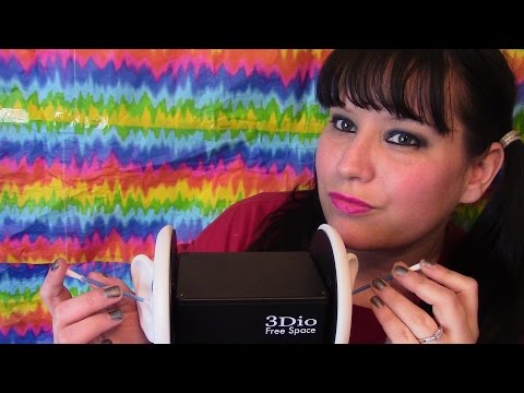 Binaural Asmr - 3DIO Ear Cleaning - Hear / Feel the sounds of - Q Tips / gloves / cotton pads ...